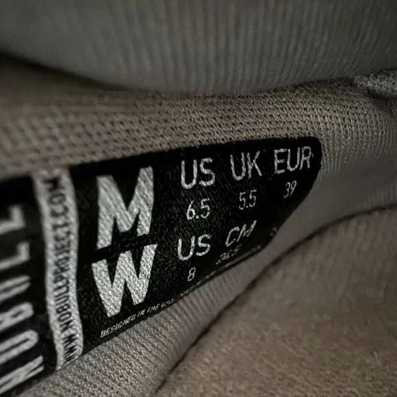 NOBULL Diamond Knit Runner Sneakers Womens 8 Grey Breathable Training Shoes - Picture 7 of 8